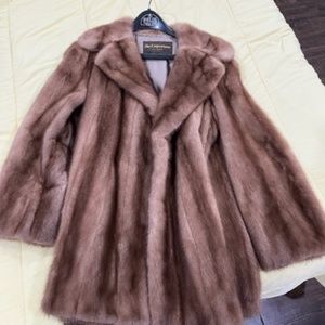 Women's mid length mink coat